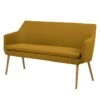 Banquette NICHOLAS -VIDAXL || BeCo || Emma Soldes sitzbank argallo webstoff eiche massiv currygelb 4300488