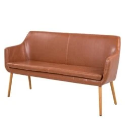 Banquette NICHOLAS 33 Banquette NICHOLAS -VIDAXL || BeCo || Emma Soldes sofabank nicholas i kunstleder eiche massiv vintage braun 4743616