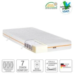 Matelas Mazzy Ressorts Bombés Ensachés -VIDAXL || BeCo || Emma Soldes tonnentaschenfederkernmatratze mazzy 100 x 200cm 3452057