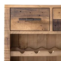 Range-bouteilles Tamati -VIDAXL || BeCo || Emma Soldes weinregal tamati altholz pinie metall pinie dunkel schwarz 4920724