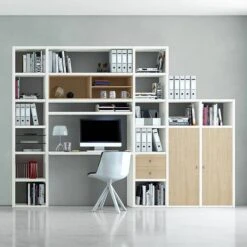 Ensemble Mural Emporior I -VIDAXL || BeCo || Emma Soldes wohnkombination emporior i eiche dekor weiss 1554754