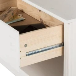 Meuble TV Lillehammer III -VIDAXL || BeCo || Emma Soldes wohnwand lillehammer iii 3 teilig kiefer massiv weiss 1655266